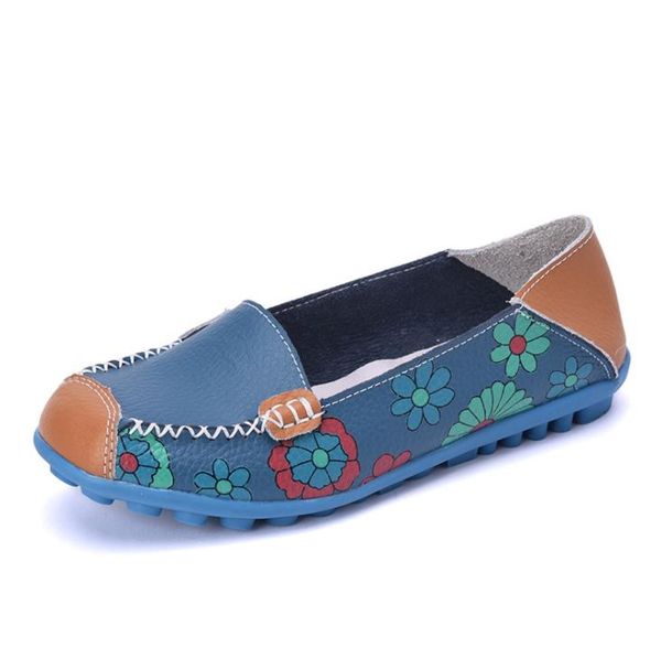 women flats casual shoes fashion round head printed comfortable leather women's shoes, Black
women flats casual shoes fashion round head printed comfortable leather women's shoes, Black