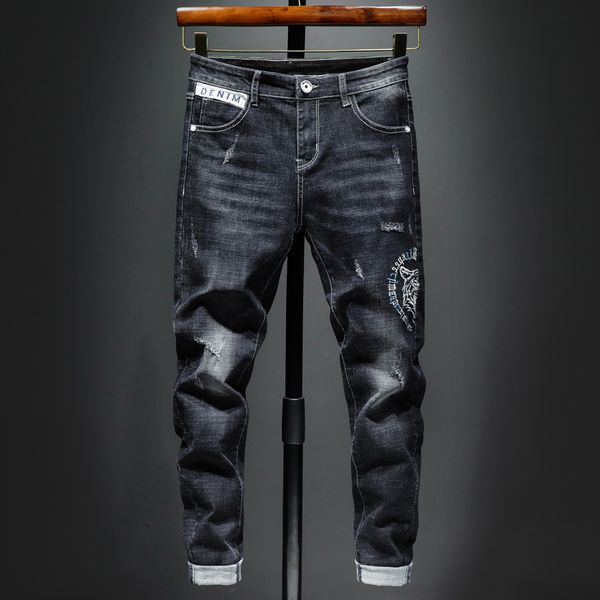 casual 2020 jeans for men new men's jeans slim korean fashion embroidery black leggings men fashion, Blue
casual 2020 jeans for men new men's jeans slim korean fashion embroidery black leggings men fashion, Blue