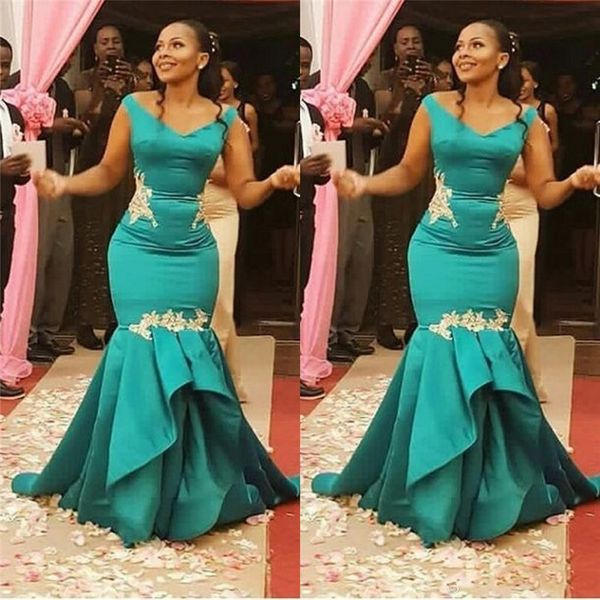 stunning classic african mermaid evening dress formal gowns satin with appliques ruched long prom pageant dress, Black;red
stunning classic african mermaid evening dress formal gowns satin with appliques ruched long prom pageant dress, Black;red