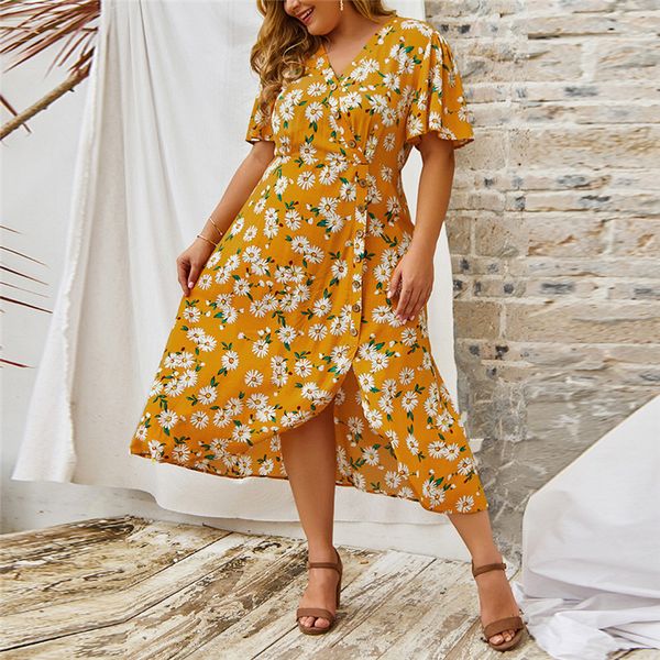 dress spring women dress beach casual print short sleeve v-neck ladies female dresses vestidos 2020 elegant plus size, Black;gray
dress spring women dress beach casual print short sleeve v-neck ladies female dresses vestidos 2020 elegant plus size, Black;gray