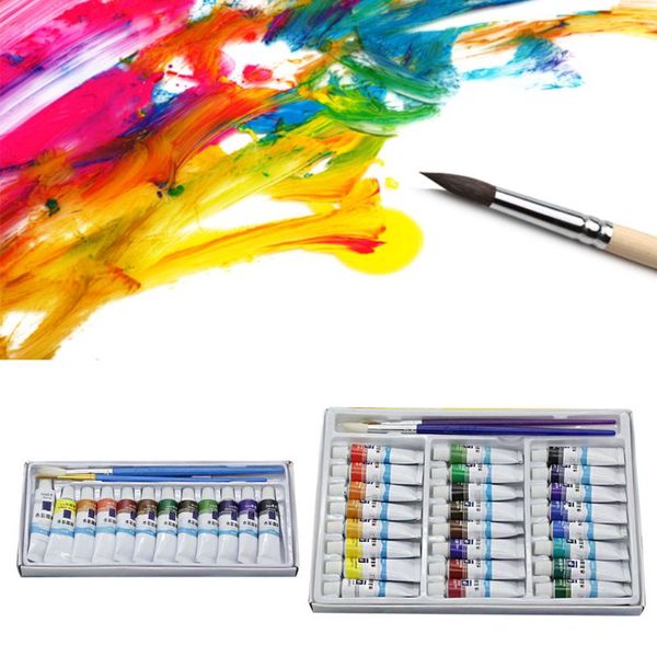 12ml 12/24 Colors Professional Paint Tubes Drawing Painting Watercolor Pigment Set Art Supplies