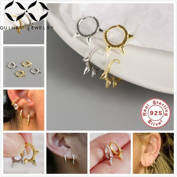 quinby punk 925 sterling silver earrings for women/men small hoop earrings gothic mini circle aretes girl party earring q5, Golden;silver
quinby punk 925 sterling silver earrings for women/men small hoop earrings gothic mini circle aretes girl party earring q5, Golden;silver