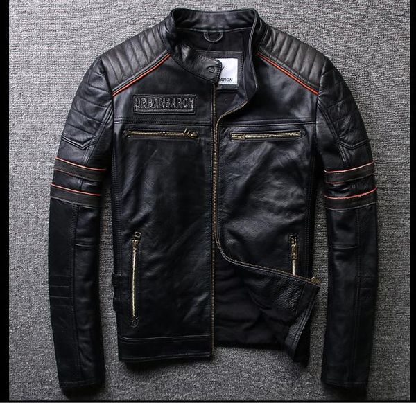 brand clothing,mens skull genuine leather jackets,men's biker jacket.plus size.homme motor coat.sales.gift,fashion, Black
brand clothing,mens skull genuine leather jackets,men's biker jacket.plus size.homme motor coat.sales.gift,fashion, Black