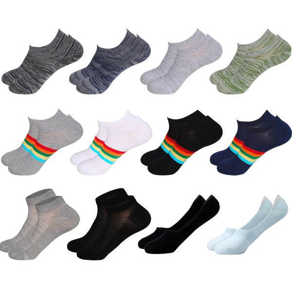 men's socks thin ankle for men with rainbow & stripe design nonslip invisible soft colorful bamboo fiber, Black
men's socks thin ankle for men with rainbow & stripe design nonslip invisible soft colorful bamboo fiber, Black