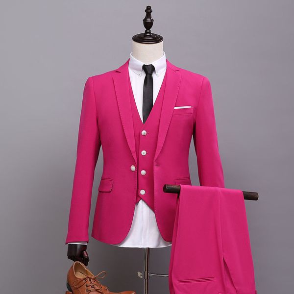 jacket+pants+vest) new fashion male singer men suit spring autumn personality casual slim fit prom groom party wedding suit, White;black
jacket+pants+vest) new fashion male singer men suit spring autumn personality casual slim fit prom groom party wedding suit, White;black