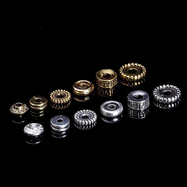 20pcs tibetan silver/gold spacer beads flat rondelle beads for diy jewelry making retro beading bracelet necklace accessories, Blue;slivery
20pcs tibetan silver/gold spacer beads flat rondelle beads for diy jewelry making retro beading bracelet necklace accessories, Blue;slivery