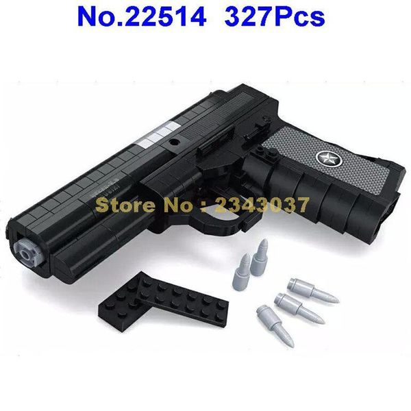 ausini 22514 qsz92 semi automatic pistol arms model 1:1 327pcs black gun building block toy
ausini 22514 qsz92 semi automatic pistol arms model 1:1 327pcs black gun building block toy