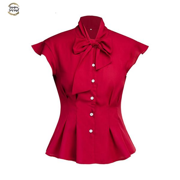 women shirts sweet vintage elegant green spring slim sleeveless bowknot female office black goth blouses 2019, White
women shirts sweet vintage elegant green spring slim sleeveless bowknot female office black goth blouses 2019, White