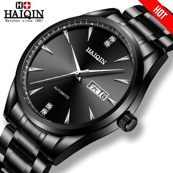 haiqin fashion automatic mechanical mens watches watch men sport waterproof men's watches relogio masculino, Slivery;brown
haiqin fashion automatic mechanical mens watches watch men sport waterproof men's watches relogio masculino, Slivery;brown