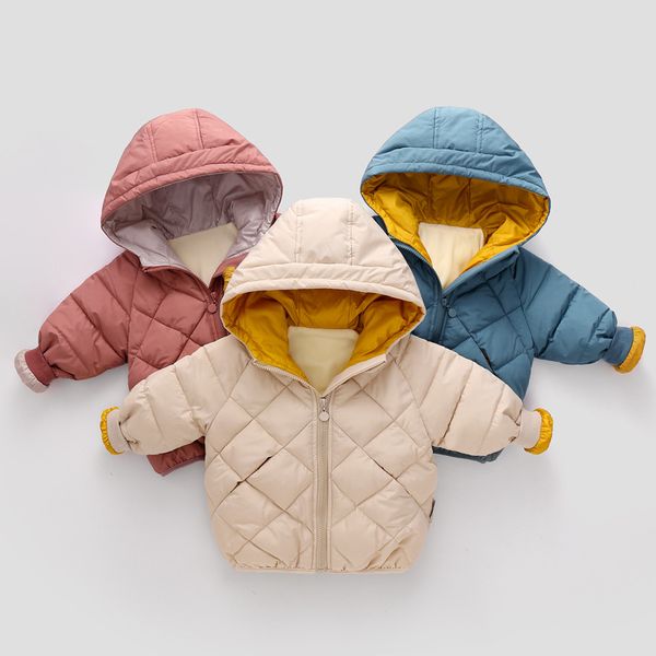 new winter children cotton-padded jackets hooded diamond baby girls boys bread overcoats velvet lining warm thick kids outerwear, Blue;gray
new winter children cotton-padded jackets hooded diamond baby girls boys bread overcoats velvet lining warm thick kids outerwear, Blue;gray