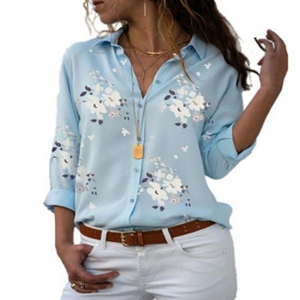 elegant women floral print shirts autumn long sleeve v neck blouses shirts female work wear blouses women clothing, White
elegant women floral print shirts autumn long sleeve v neck blouses shirts female work wear blouses women clothing, White