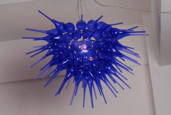 

110v/120v led bulbs fantastic lamp new arrival blue modern murano glass chandelier turkish