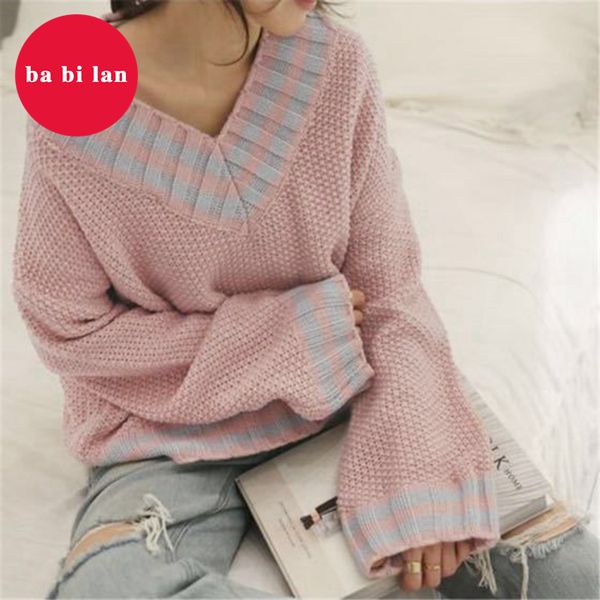 2020 spring and summer explosion models navy style v-neck sweater female autumn and winter students hedging loose lazy, White;black
2020 spring and summer explosion models navy style v-neck sweater female autumn and winter students hedging loose lazy, White;black