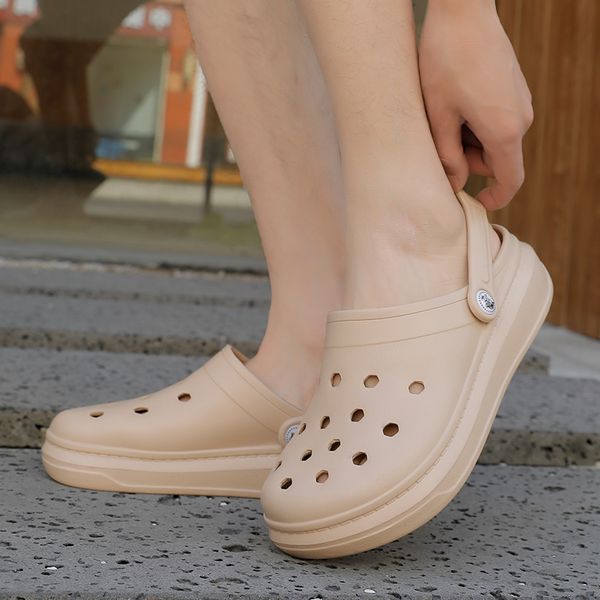 thick sole couples summer sandals slip on breathable flat slippers beach shoes croc clogs men women multicolor cholas hombre y200616, Black
thick sole couples summer sandals slip on breathable flat slippers beach shoes croc clogs men women multicolor cholas hombre y200616, Black