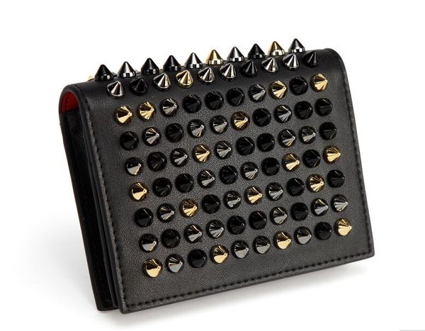 red bottom holders new direct sales solid leather buckle mini women short wallet personalized custom neutral men wallets, Red;black
red bottom holders new direct sales solid leather buckle mini women short wallet personalized custom neutral men wallets, Red;black