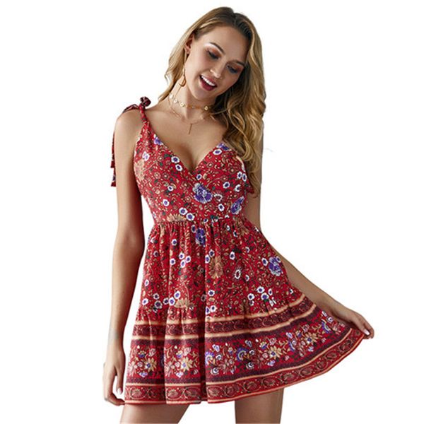 spaghetti strap summer chiffon dress boho beach dress 2019 new women vintage print backless casual a-line dresses vestidos, Black;gray
spaghetti strap summer chiffon dress boho beach dress 2019 new women vintage print backless casual a-line dresses vestidos, Black;gray