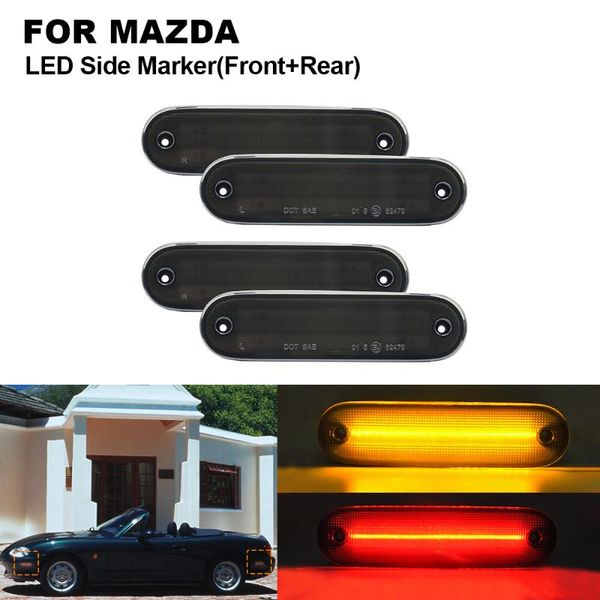 4pcs smoked led front side marker light lamp for miata mx-5 1990-2005 2x front side marker(amber)+2x rear marker(red
4pcs smoked led front side marker light lamp for miata mx-5 1990-2005 2x front side marker(amber)+2x rear marker(red