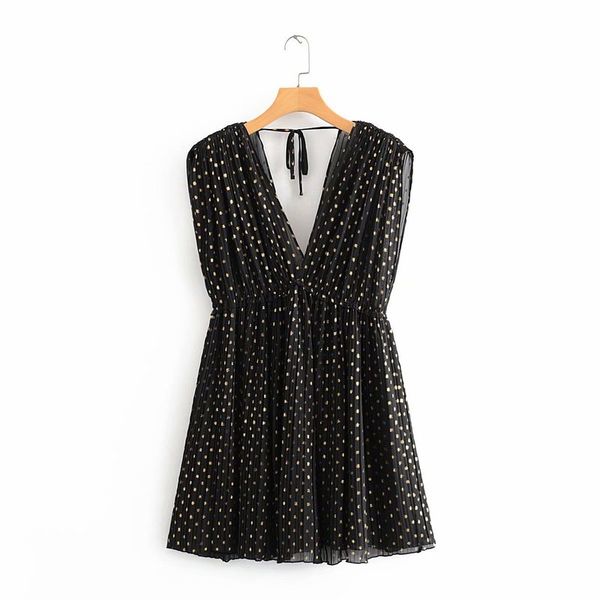 casual dresses the european and american fashion dot fold dress aazz58-9613, Black;gray
casual dresses the european and american fashion dot fold dress aazz58-9613, Black;gray
