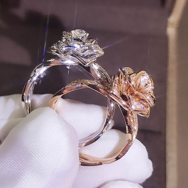 elegant female dazzling flower ring zircon anniversary jewelry exquisite crystal wedding engagement fashion ring, Slivery;golden
elegant female dazzling flower ring zircon anniversary jewelry exquisite crystal wedding engagement fashion ring, Slivery;golden