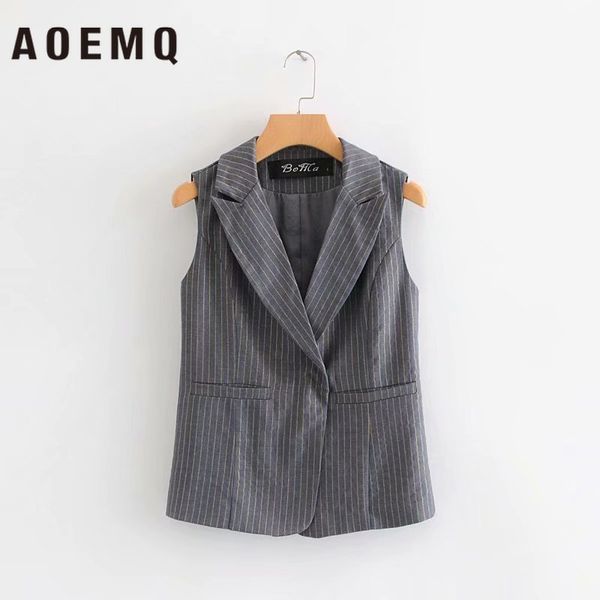 aoemq japan korea fashion vest formal turn-down collar women plaid office lady wear vests with pockets women clothing, Black;white
aoemq japan korea fashion vest formal turn-down collar women plaid office lady wear vests with pockets women clothing, Black;white