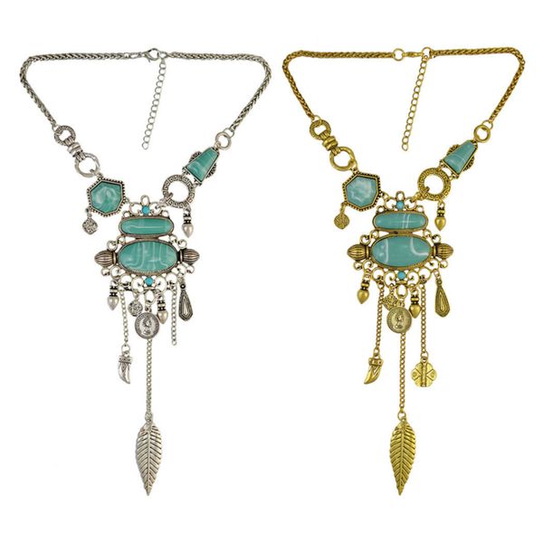 hyperbole tassels pendant necklaces gold silver colors alloy pendants turquoise charm necklace women necklaces bohemian jewelry
hyperbole tassels pendant necklaces gold silver colors alloy pendants turquoise charm necklace women necklaces bohemian jewelry