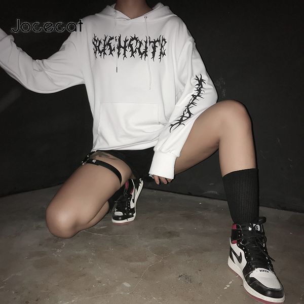 white gothic oversized hoodies women 2020 autumn winter long sleeve sweatshirt casual pocket hoody pullovers streetwear, Black
white gothic oversized hoodies women 2020 autumn winter long sleeve sweatshirt casual pocket hoody pullovers streetwear, Black