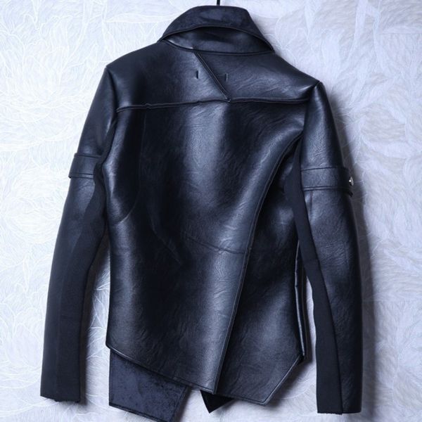 winter mens short slim pu jacket luxury designer punk fashion warm zipper leather coat male stage clothes men s-3xl, Black
winter mens short slim pu jacket luxury designer punk fashion warm zipper leather coat male stage clothes men s-3xl, Black