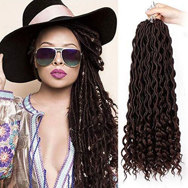 Fashion Goddess Faux Locs Soft Hair with Deep Ends 1Pcs/Lot Goddess Locs Crochet Hair 20 Inch Synthetic Braiding Hair Extension 24 Roots
Fashion Goddess Faux Locs Soft Hair with Deep Ends 1Pcs/Lot Goddess Locs Crochet Hair 20 Inch Synthetic Braiding Hair Extension 24 Roots