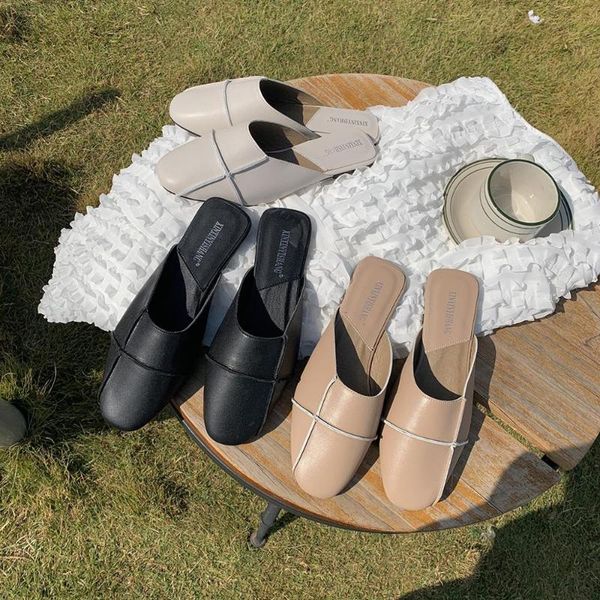 mules for women 2020 slippers casual shoes loafers pantofle cover toe low slides soft luxury new flat rome fashion hoof heels, Black
mules for women 2020 slippers casual shoes loafers pantofle cover toe low slides soft luxury new flat rome fashion hoof heels, Black