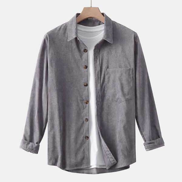 mens corduroy solid color business pocket turn down collar long sleeve shirts hawaiian loose shirt men dress camisa masculin#j1, White;black
mens corduroy solid color business pocket turn down collar long sleeve shirts hawaiian loose shirt men dress camisa masculin#j1, White;black