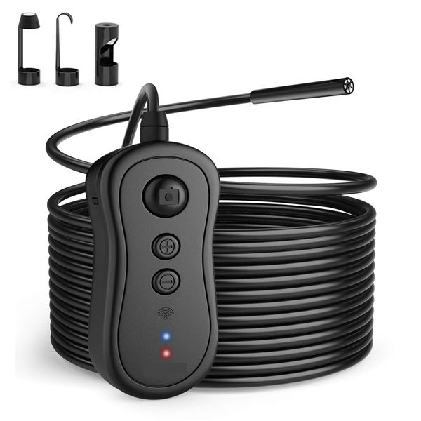 3.5m cable length wireless endoscope, 8.2mm 5.0mp 1944p super hd wifi borescope, 2200mah semi-rigid inspection camera for android & ios smar
3.5m cable length wireless endoscope, 8.2mm 5.0mp 1944p super hd wifi borescope, 2200mah semi-rigid inspection camera for android & ios smar