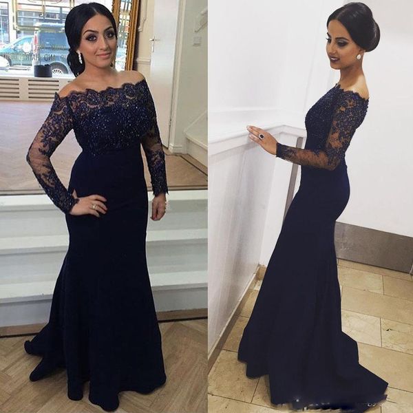 navy blue mermaid evening dresses bateau neck long sleeves appliqued beading robes africaines long prom dress, Black;red
navy blue mermaid evening dresses bateau neck long sleeves appliqued beading robes africaines long prom dress, Black;red