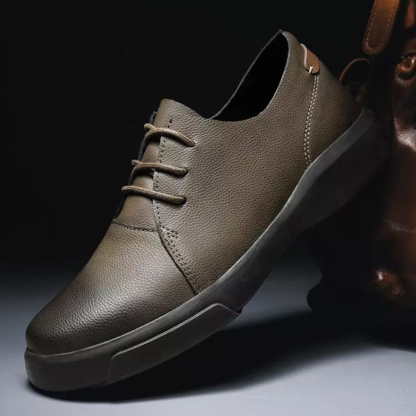 men's flat outdoor zapatos de hombre zapatillas shoes men casual work shoes fashion genuine leather short boots a54-22, Black
men's flat outdoor zapatos de hombre zapatillas shoes men casual work shoes fashion genuine leather short boots a54-22, Black