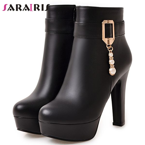 sarairis new plus size 31-45 fashion metal decorating ladies platform boots women 2019 party super high heels shoes woman, Black
sarairis new plus size 31-45 fashion metal decorating ladies platform boots women 2019 party super high heels shoes woman, Black