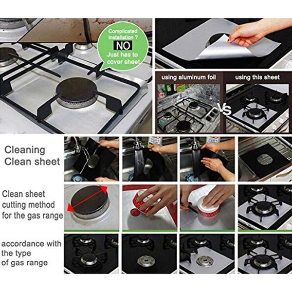 4pcs/set gas stove cooker protectors cover/liner clean mat pad gas burner covers stoveprotector kitchen accessories gadget
4pcs/set gas stove cooker protectors cover/liner clean mat pad gas burner covers stoveprotector kitchen accessories gadget