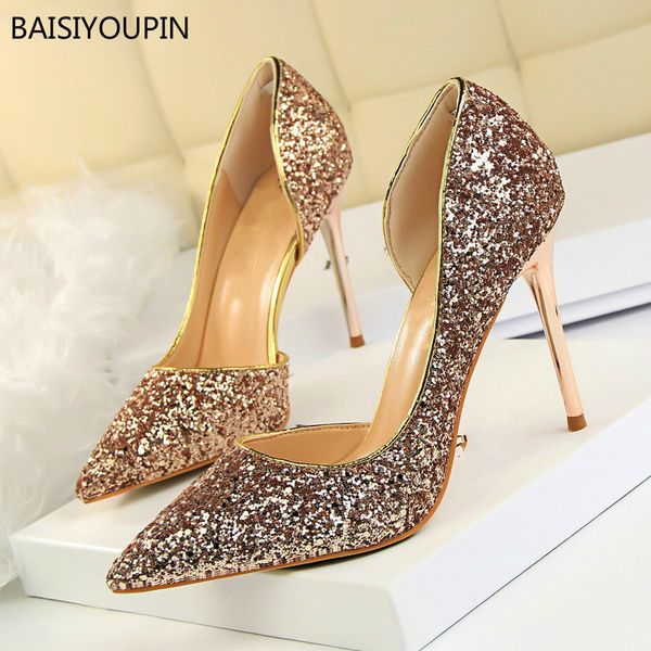 solid women shoes bling lady nightclub stiletto pointed toe 8-9cm thin high heel side hollow party female pumps shoes, Black
solid women shoes bling lady nightclub stiletto pointed toe 8-9cm thin high heel side hollow party female pumps shoes, Black