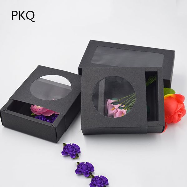 10pcs/lot white/brown kraft paper box drawer gift boxes with clear window crafts/present packing box black cardboard carton
10pcs/lot white/brown kraft paper box drawer gift boxes with clear window crafts/present packing box black cardboard carton