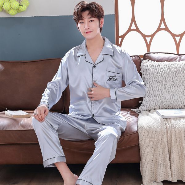 black men nightwear shirt pants sleep pajamas sets long sleeve sleepwear spring autumn silky nightgown robe clothes l-xxxl, Black;brown
black men nightwear shirt pants sleep pajamas sets long sleeve sleepwear spring autumn silky nightgown robe clothes l-xxxl, Black;brown
