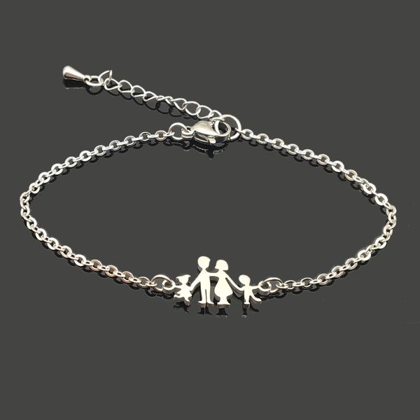 new family stainless steel charm bracelet stainless steel love family pendant chain bracelet for women girl, Golden;silver
new family stainless steel charm bracelet stainless steel love family pendant chain bracelet for women girl, Golden;silver