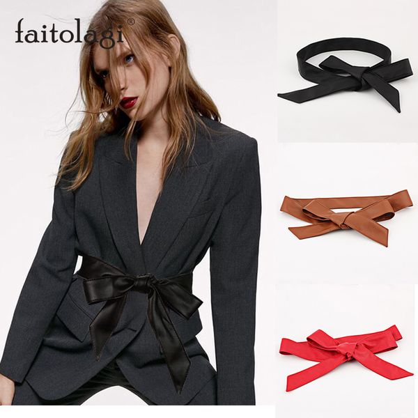 women corset belt for dresses coats pu leather wide women waist belts fashion black elastic self tie bowknot female belts, Black;brown
women corset belt for dresses coats pu leather wide women waist belts fashion black elastic self tie bowknot female belts, Black;brown