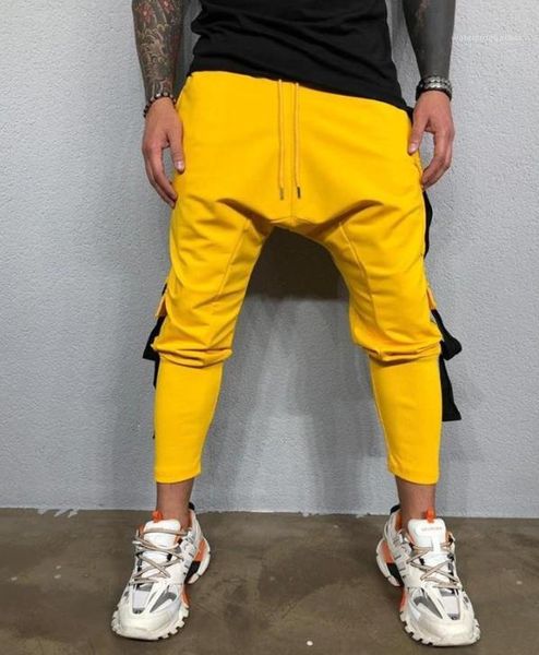 straight male clothes slim mens designer pants solid color pocket drawstring homme clothing sports style, Black
straight male clothes slim mens designer pants solid color pocket drawstring homme clothing sports style, Black
