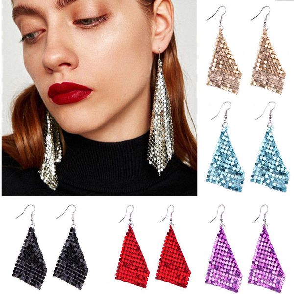 2019 trendy creative acrylic long studs dangle earrings for women sequins tassel drop earring fashion jewelry gifts new arrivals, Silver
2019 trendy creative acrylic long studs dangle earrings for women sequins tassel drop earring fashion jewelry gifts new arrivals, Silver