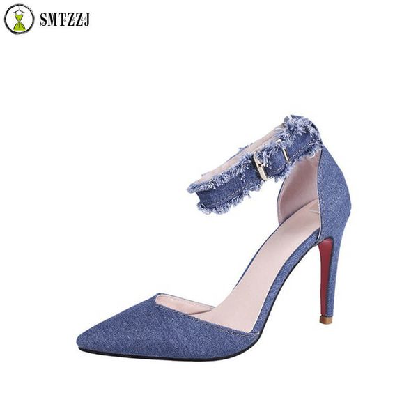 smtzzj luxury fashion denim cloth women pump shoes new high heels 8 cm ladies casual shoes ankle strap buckle pumps, Black
smtzzj luxury fashion denim cloth women pump shoes new high heels 8 cm ladies casual shoes ankle strap buckle pumps, Black