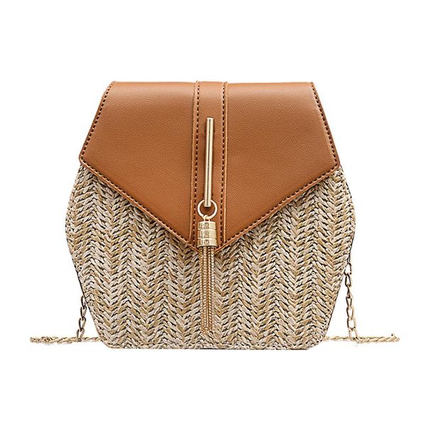 sommer strand taschen vintage handgemachtewomen hexagon shape tassel straw woven summer beach chain crossbody shoulder bag
sommer strand taschen vintage handgemachtewomen hexagon shape tassel straw woven summer beach chain crossbody shoulder bag