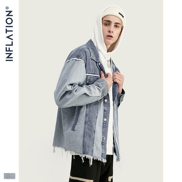 inflation denim men jacket loose fit mens jeans denim jacket poker oversized men streetwear in stonewash blue 9717w, Black;brown
inflation denim men jacket loose fit mens jeans denim jacket poker oversized men streetwear in stonewash blue 9717w, Black;brown