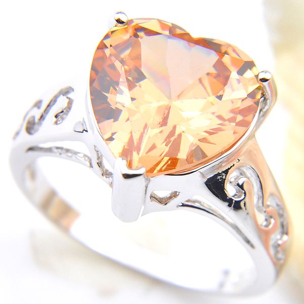 luckyshine 10 pcs women's wedding jewelry heart-shaped champagne cubic zirconia gems 925 silver for women rings size 7 8 9, Golden;silver
luckyshine 10 pcs women's wedding jewelry heart-shaped champagne cubic zirconia gems 925 silver for women rings size 7 8 9, Golden;silver