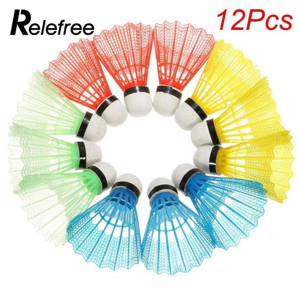 rele12pcs portable colorful badminton balls shuttlecocks sport products training train outdoor
rele12pcs portable colorful badminton balls shuttlecocks sport products training train outdoor
