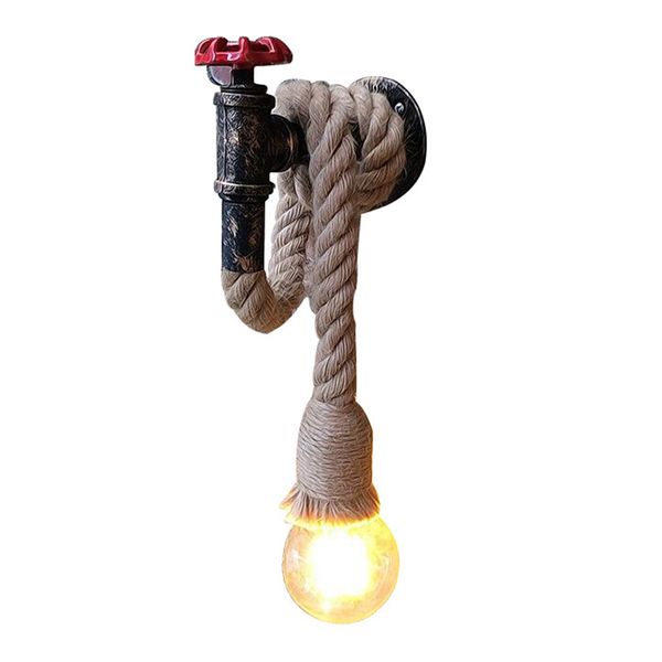 cafe club industrial rope iron art diy decoration professional water tap retro e27 sconce wall light living room
cafe club industrial rope iron art diy decoration professional water tap retro e27 sconce wall light living room