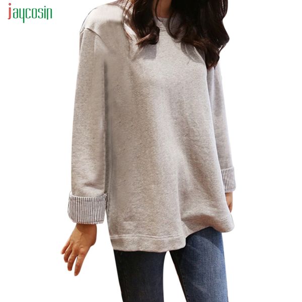 jaycosin long sleeves loose sweatshirts womens korean style solid stitching simplicity lady style fake two pieces, Black
jaycosin long sleeves loose sweatshirts womens korean style solid stitching simplicity lady style fake two pieces, Black