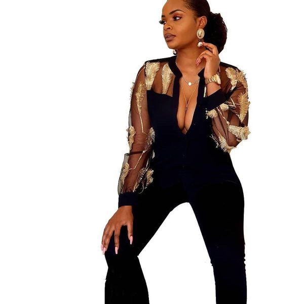women v neck feather embroidery jumpsuit casual partchwork long sleeve loose jumpsuit wide leg long overalls, Black;white
women v neck feather embroidery jumpsuit casual partchwork long sleeve loose jumpsuit wide leg long overalls, Black;white